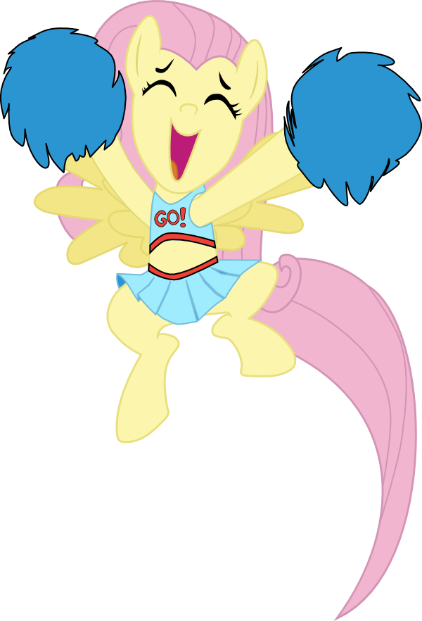 Flutershy cheerleader