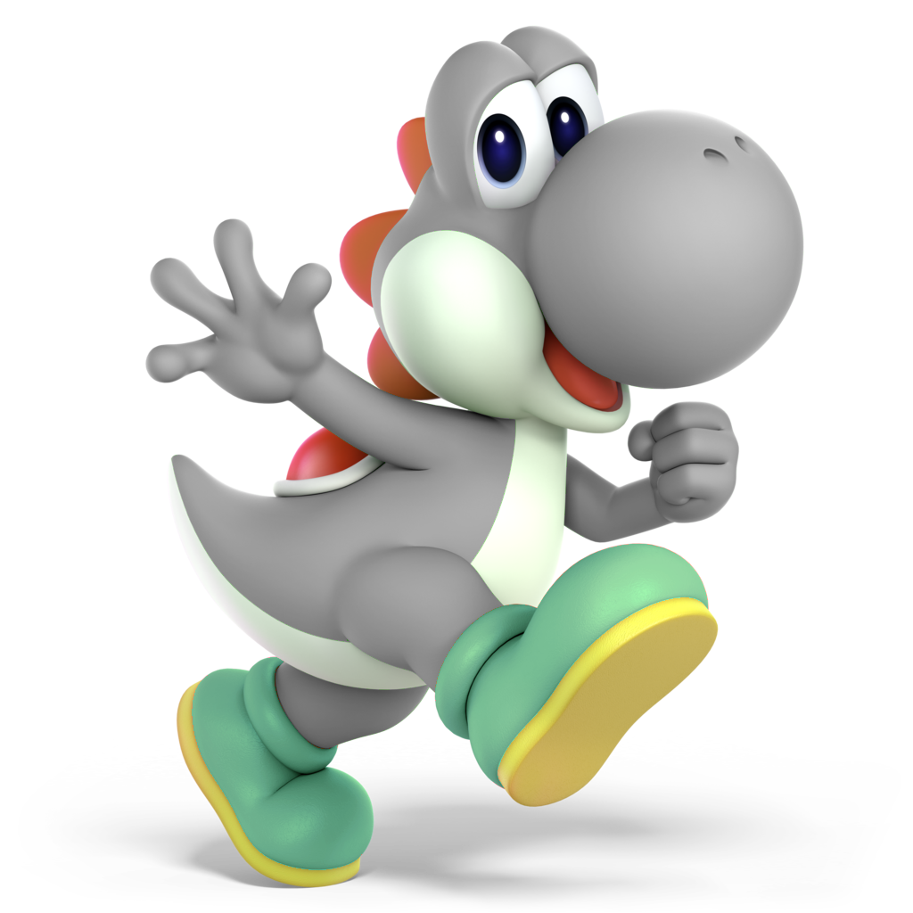 SSBU Grey Yoshi by MegaToon1234 on DeviantArt
