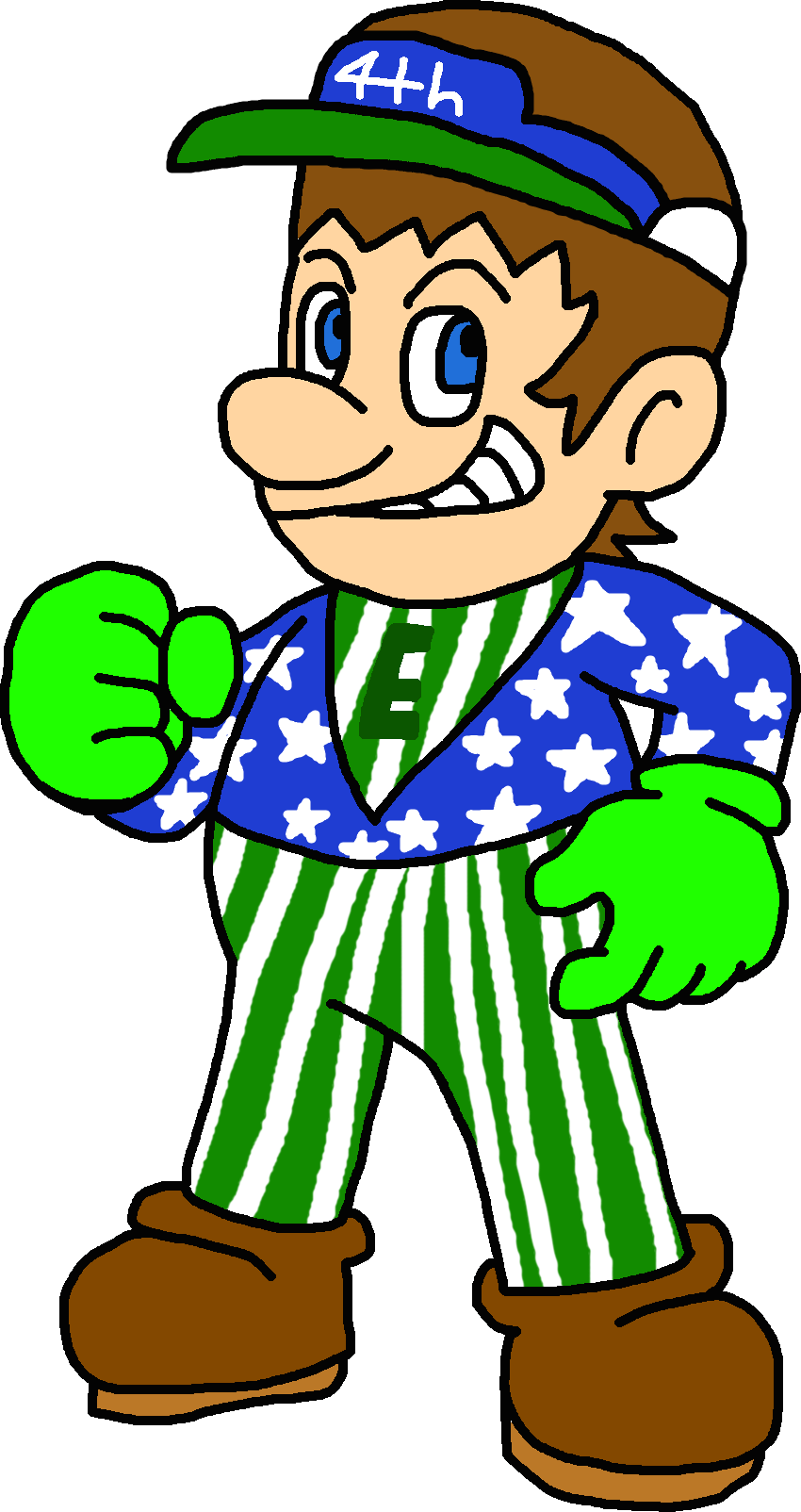 Super Mario: Adventurer E Patriotic Outfit 2D by MegaToon1234 on DeviantArt