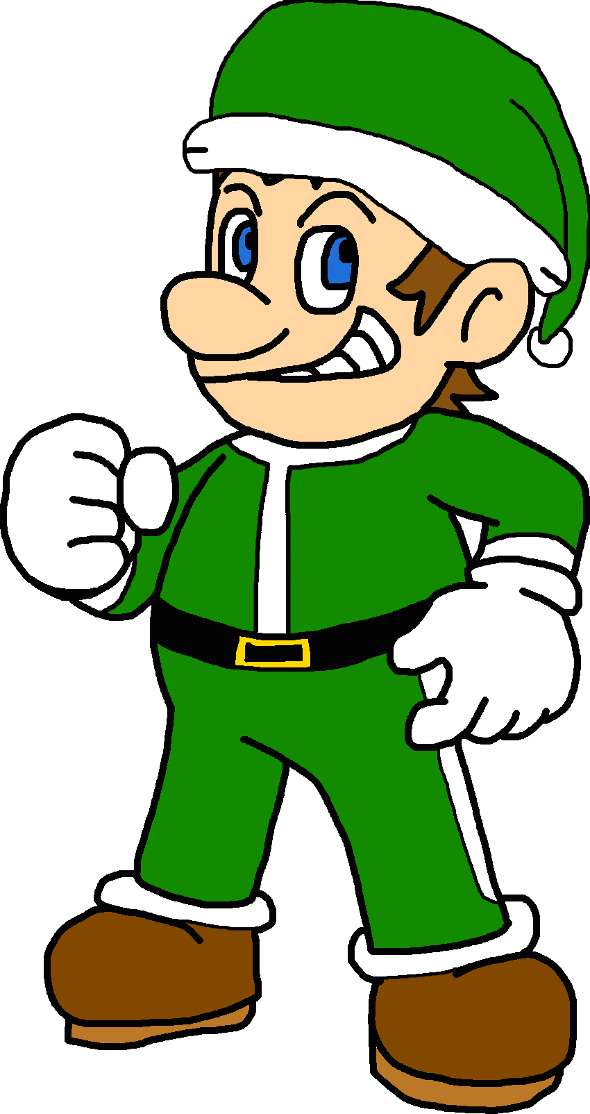 Super Mario: Adventurer E Christmas Outfit 2D by MegaToon1234 on DeviantArt