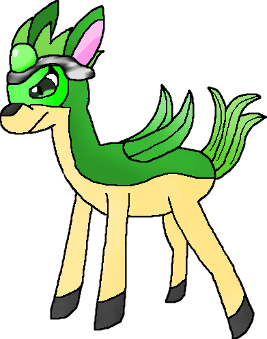 Midoeri (Grass Starter Evo. 1 Fakemon) by MegaToon1234 on DeviantArt