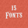 15 Fonts