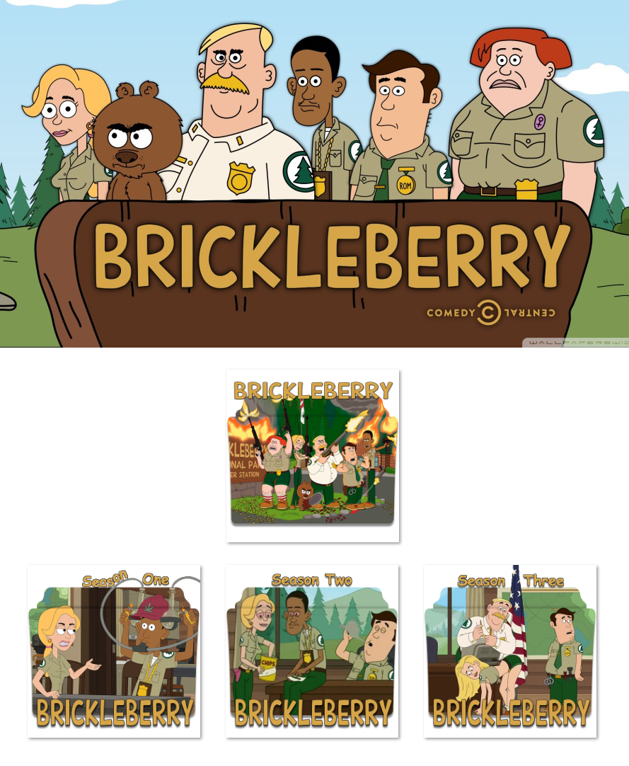 Brickleberry season folder icons