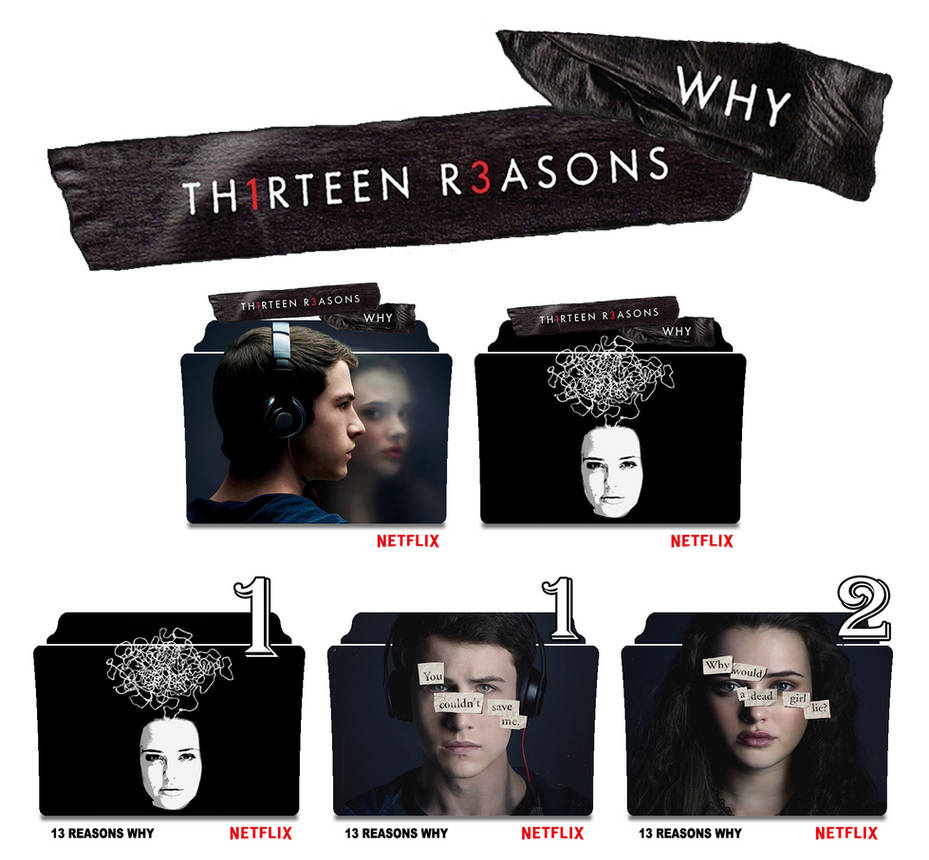 13 Reasons Why series and season folder icons by Vamps1 on DeviantArt