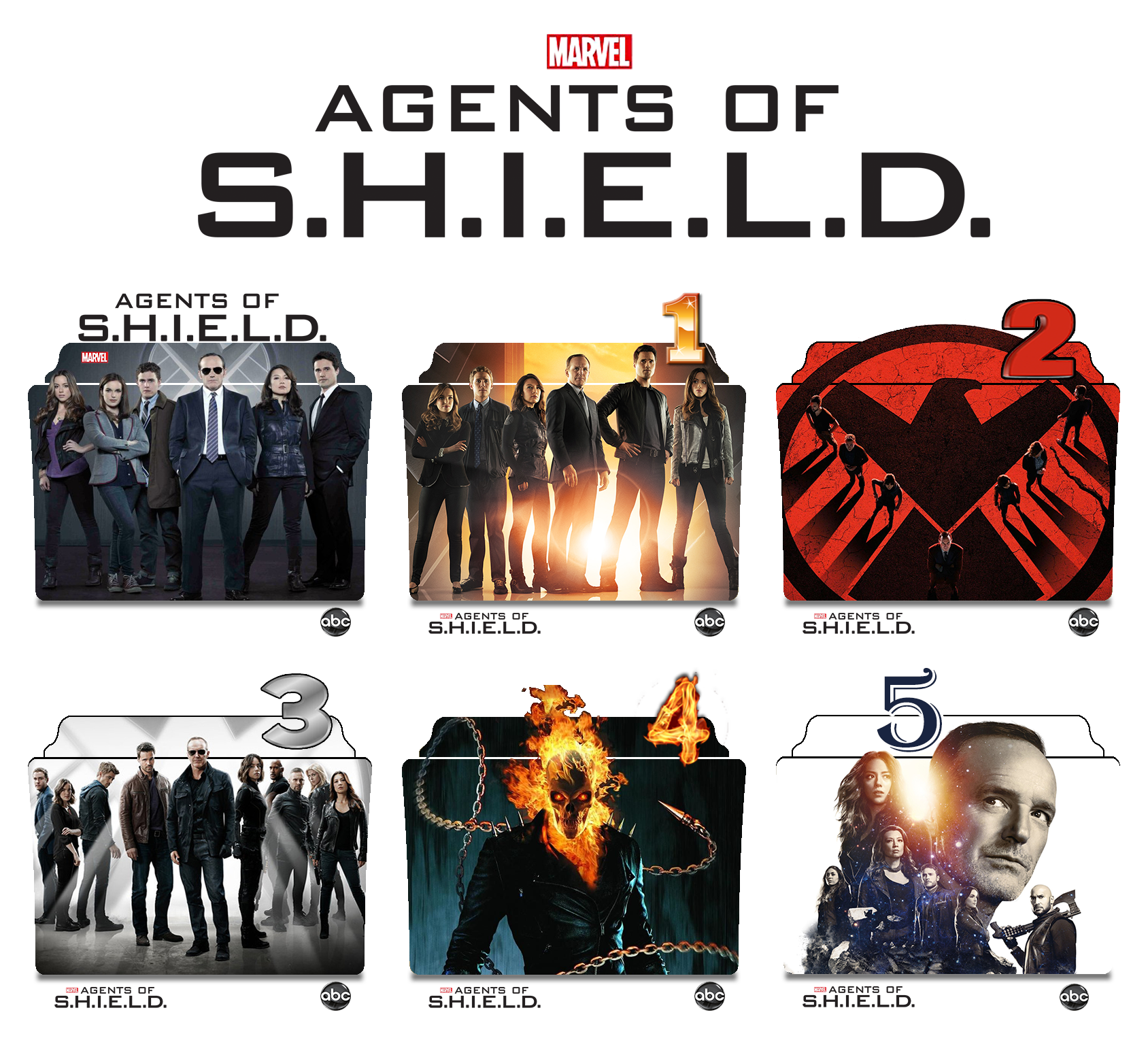 Agents Of Shield Series And Season Folder Icons By Vamps1 On Deviantart