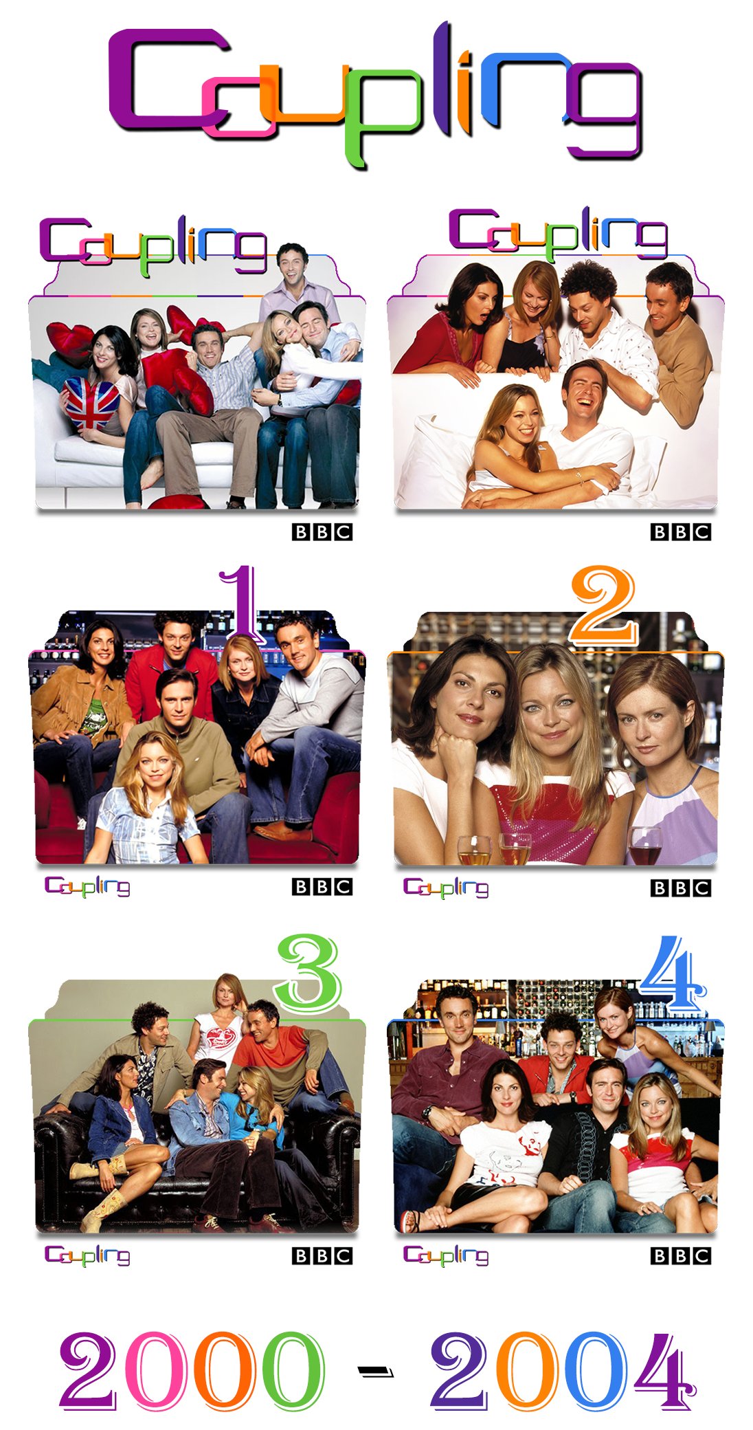 Coupling (UK) series and season folder icons by Vamps1 on DeviantArt