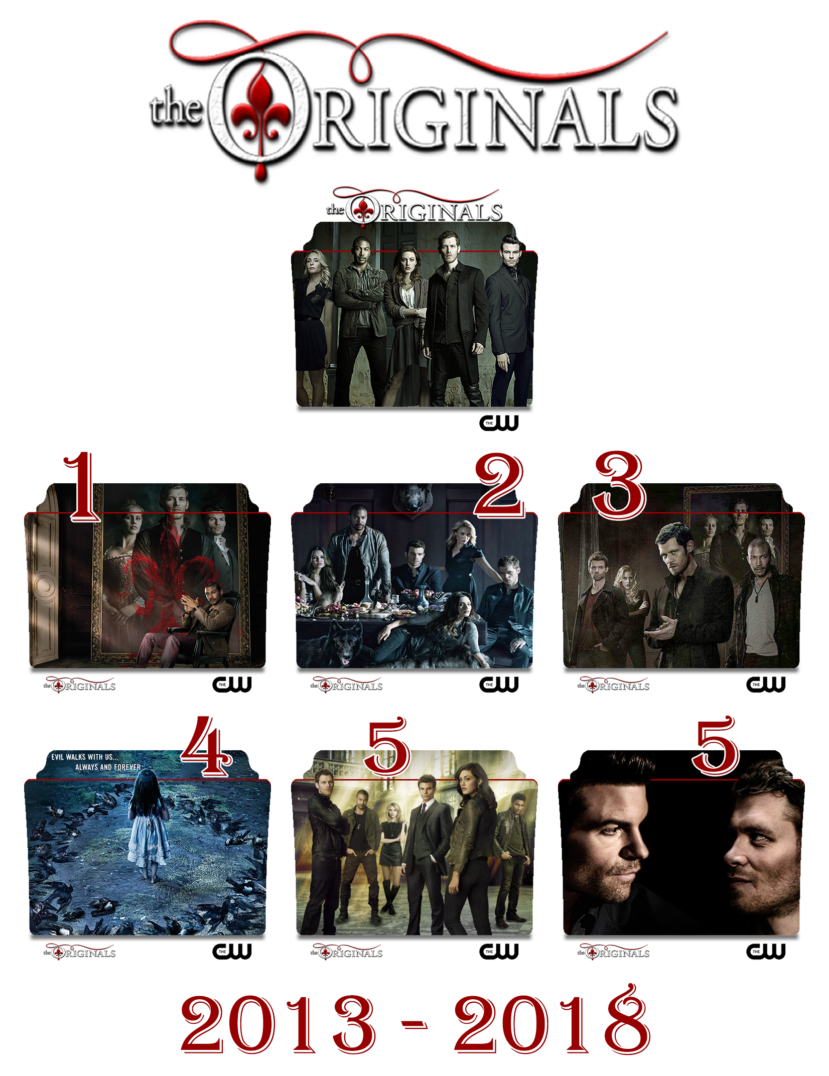 The Originals series and season folder icons by Vamps1 on DeviantArt