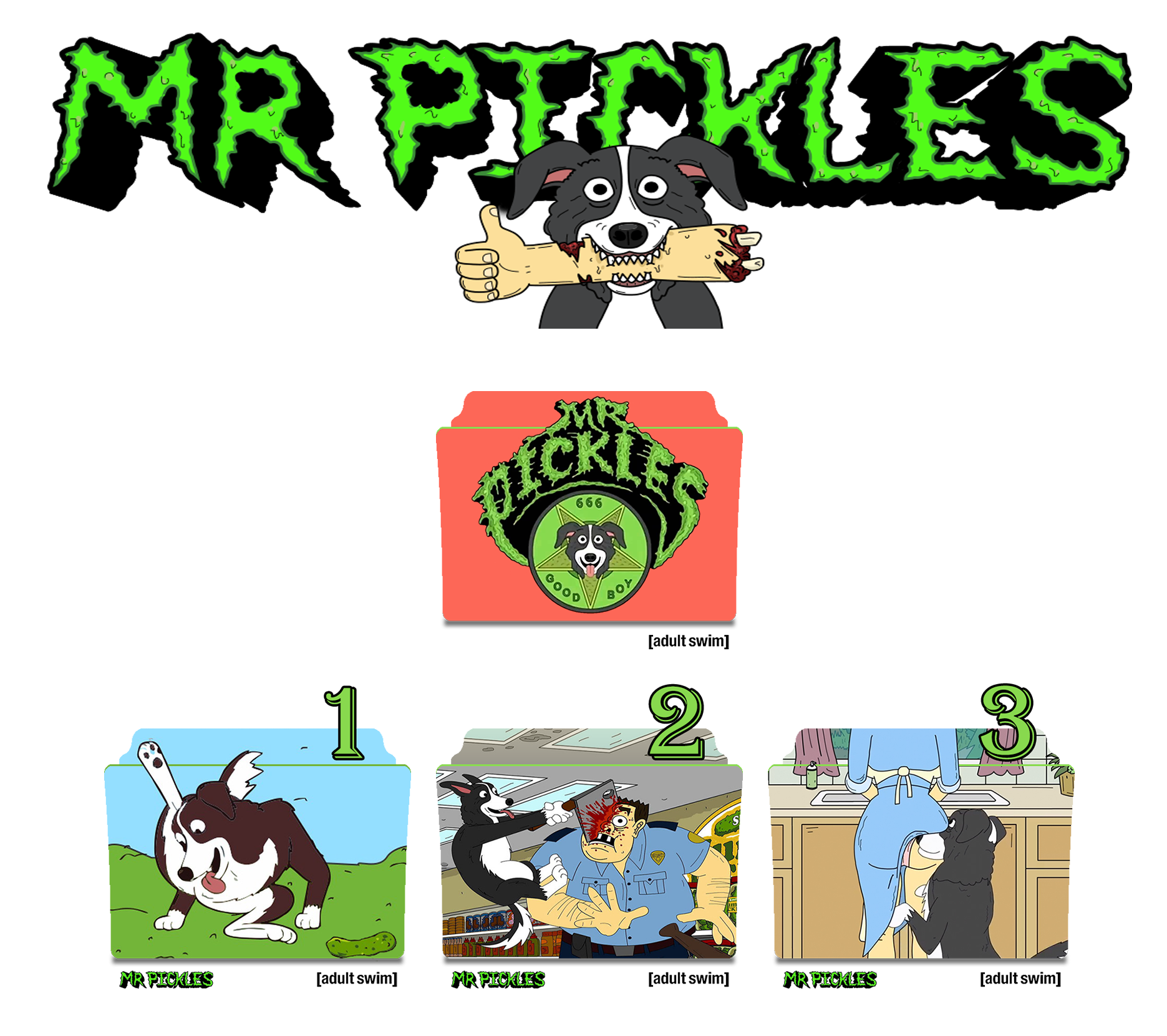 Mr. Pickles series and season folder icons by Vamps1 on DeviantArt
