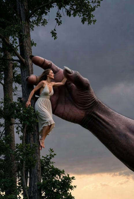 Stuck in a tree by DrHannibalRex on DeviantArt