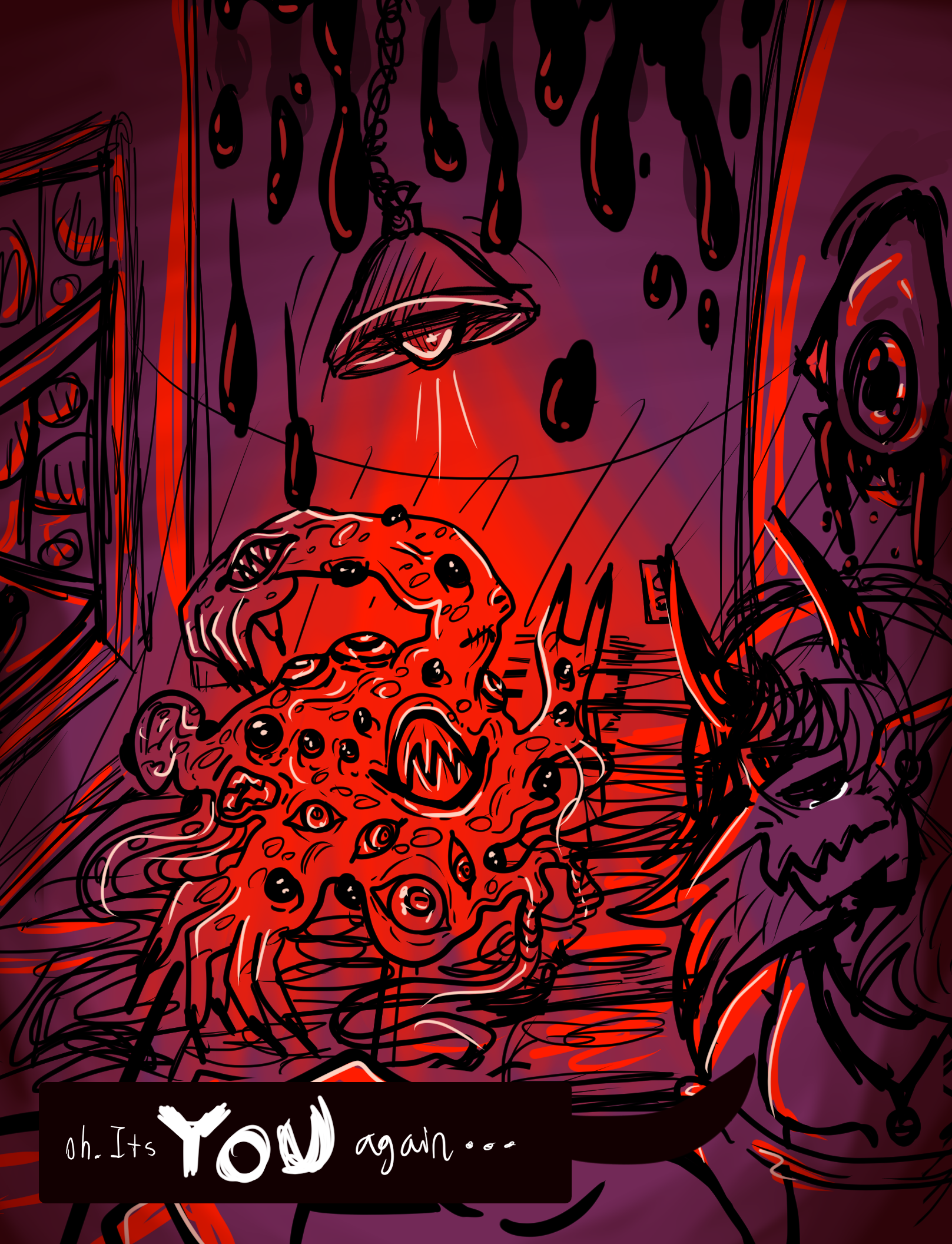 Oh. Its YOU again... -Concept art- by CosmicMoth08 on DeviantArt