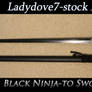 Black Ninja-To Sword-PACK