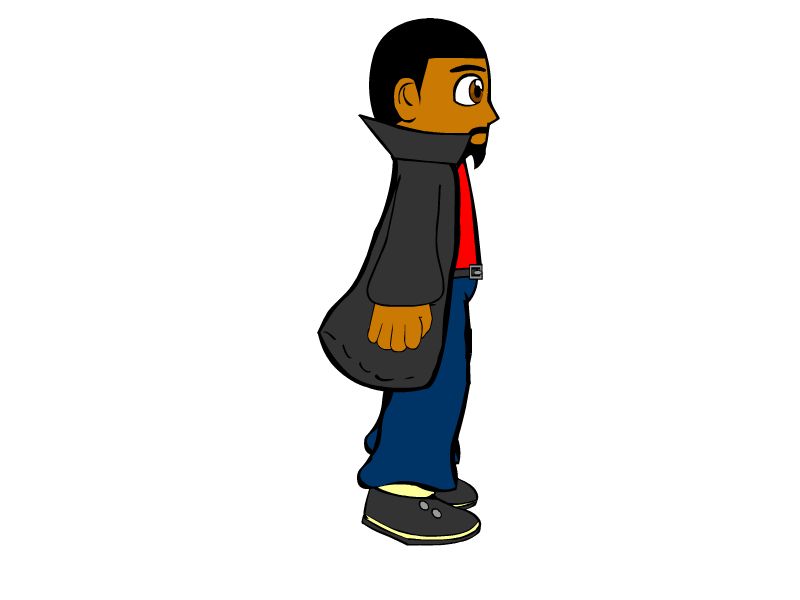 Cole Walking (vector style)