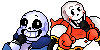 Drop Pop candy with Sans and Papyrus Duo Icon