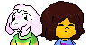 Requested Duo Icon Asriel and Frisk