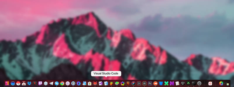 macOS Sierra red Dock for WINSTEP Nexus Dock