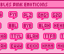 Speech Bubbles Pink Emoticons