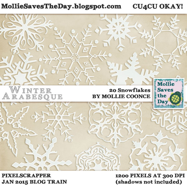 Winter Arabesque Snowflakes