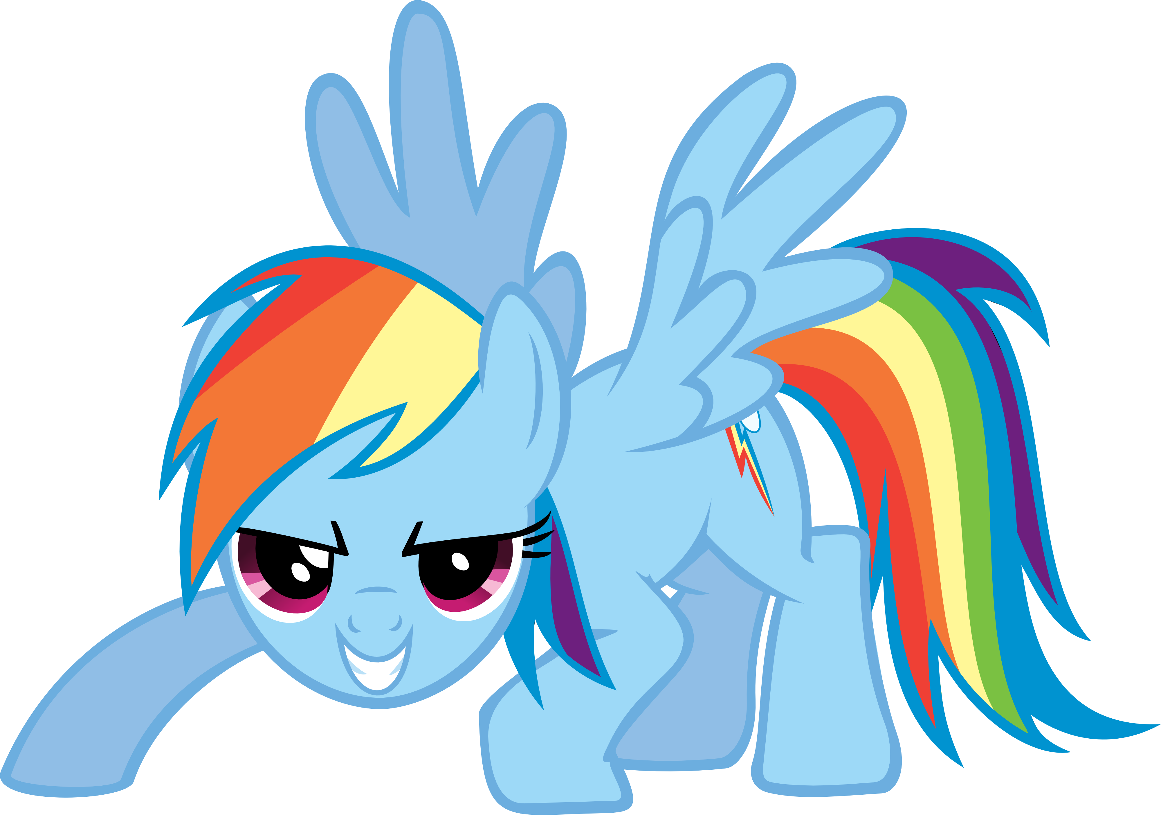 Rainbow Dash Pouncing by Triox404 on DeviantArt