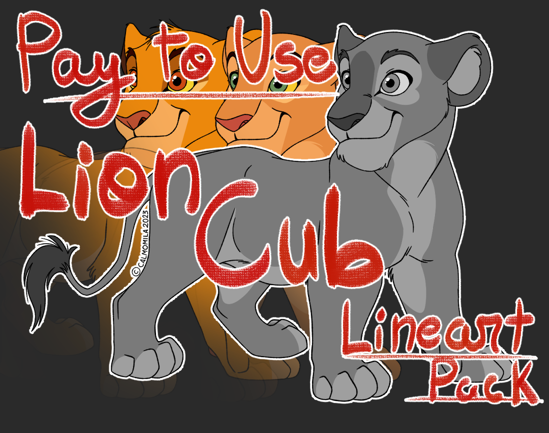 Lion Cub Base Pack! by Calmomila on DeviantArt