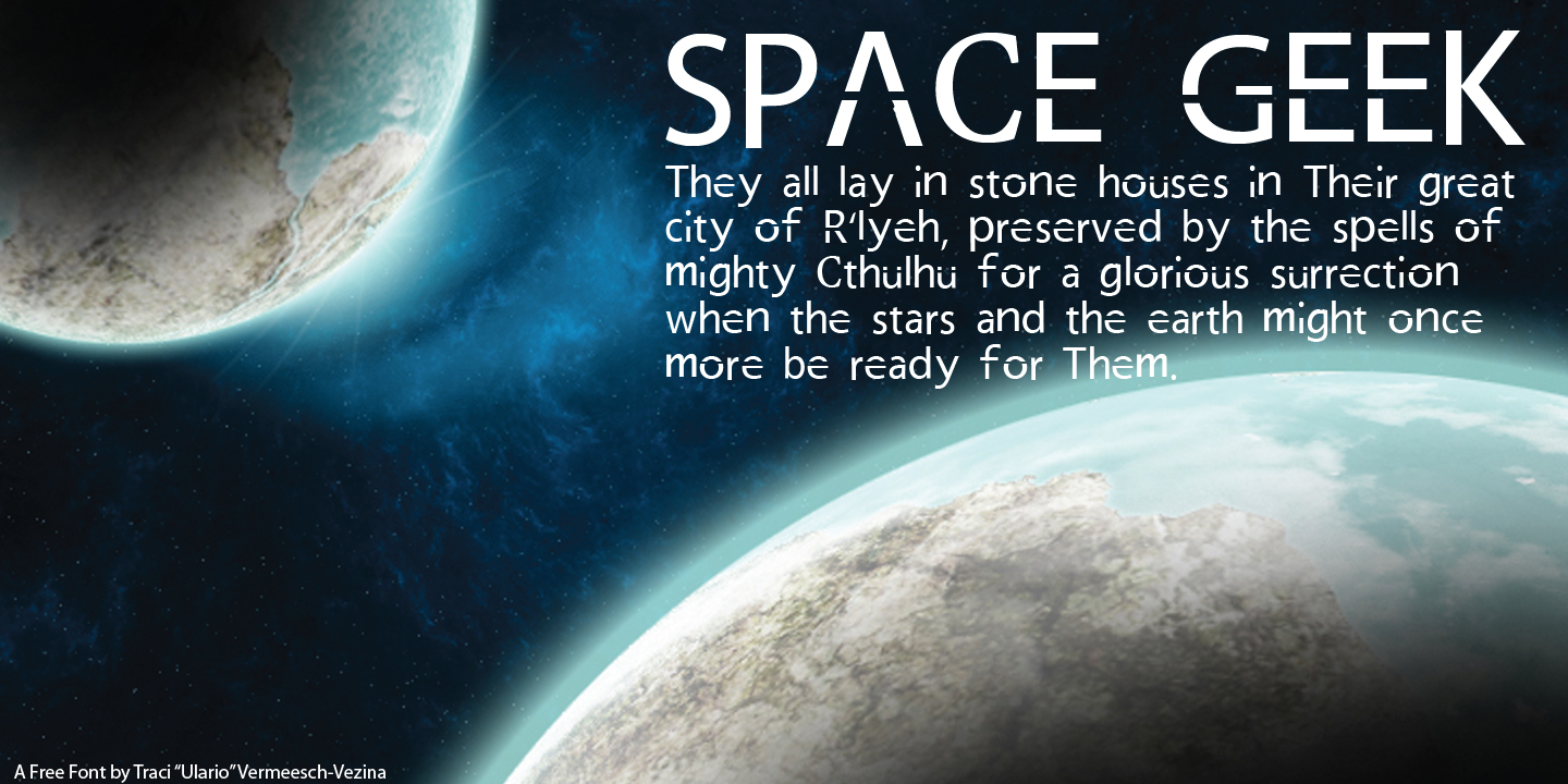 Space Geek - Free Font!