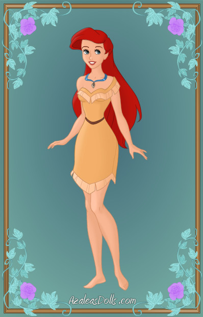 Ariel as Pocahontas by Javelaud on DeviantArt