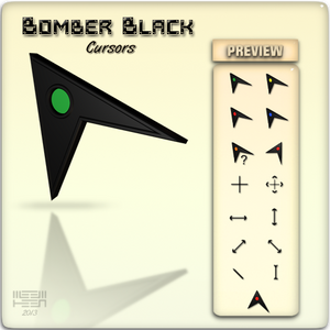 Bomber Black Cursors