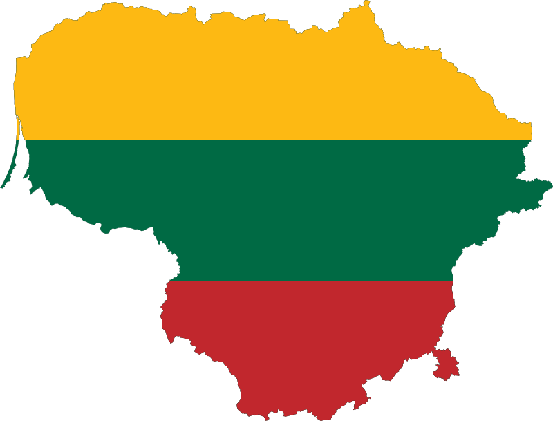 SVG map of Lithuania