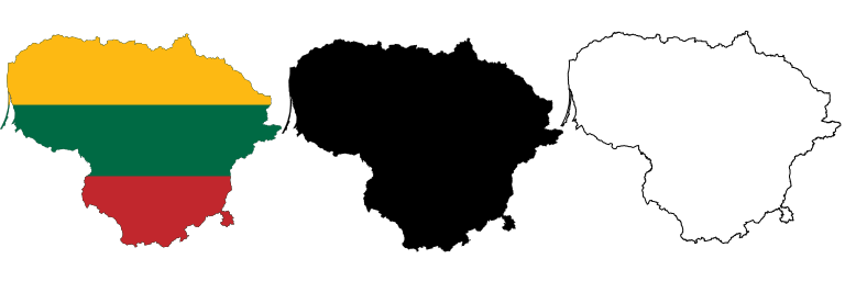 Map of Lithuania Icons pack