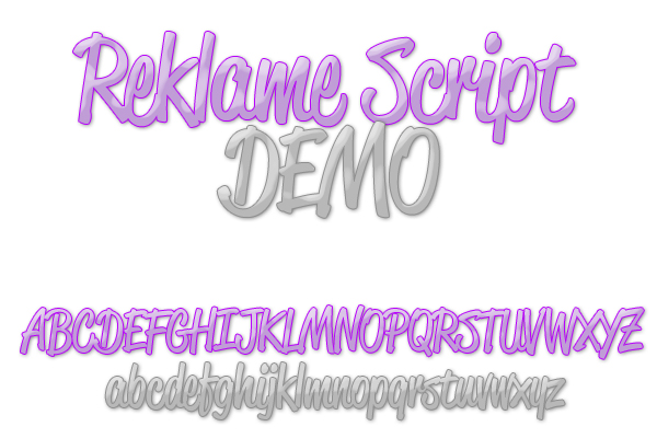 Reklame Script DEMO Font