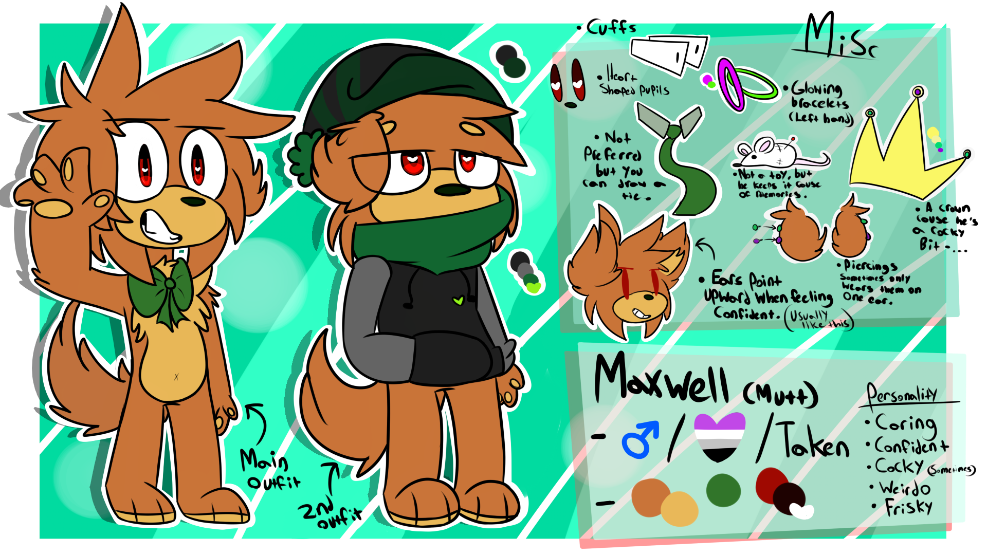 Maxwell Reference (Fursona) by MrPoodIe on DeviantArt