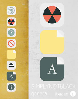 simplynotblack general icons