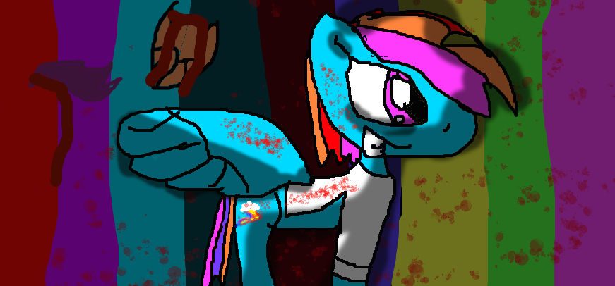 Rainbow Dash Rainbow Factory Mlp Creepypasta By Pokebrosif On