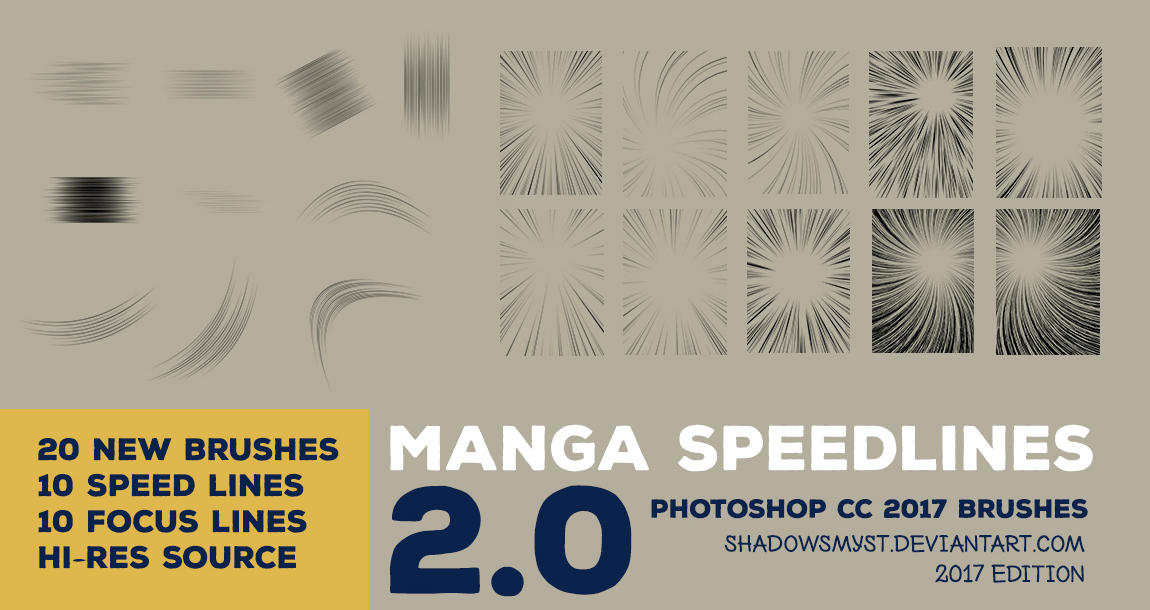 Manga Speedline 2.0 Brushes by shadowsmyst on DeviantArt