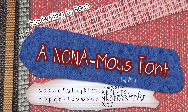 A NONA-mous Font