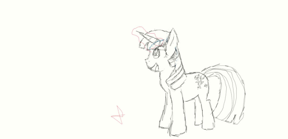 Unicorn Twilight Sparkle Sketch by DoctorWhoovesART on DeviantArt