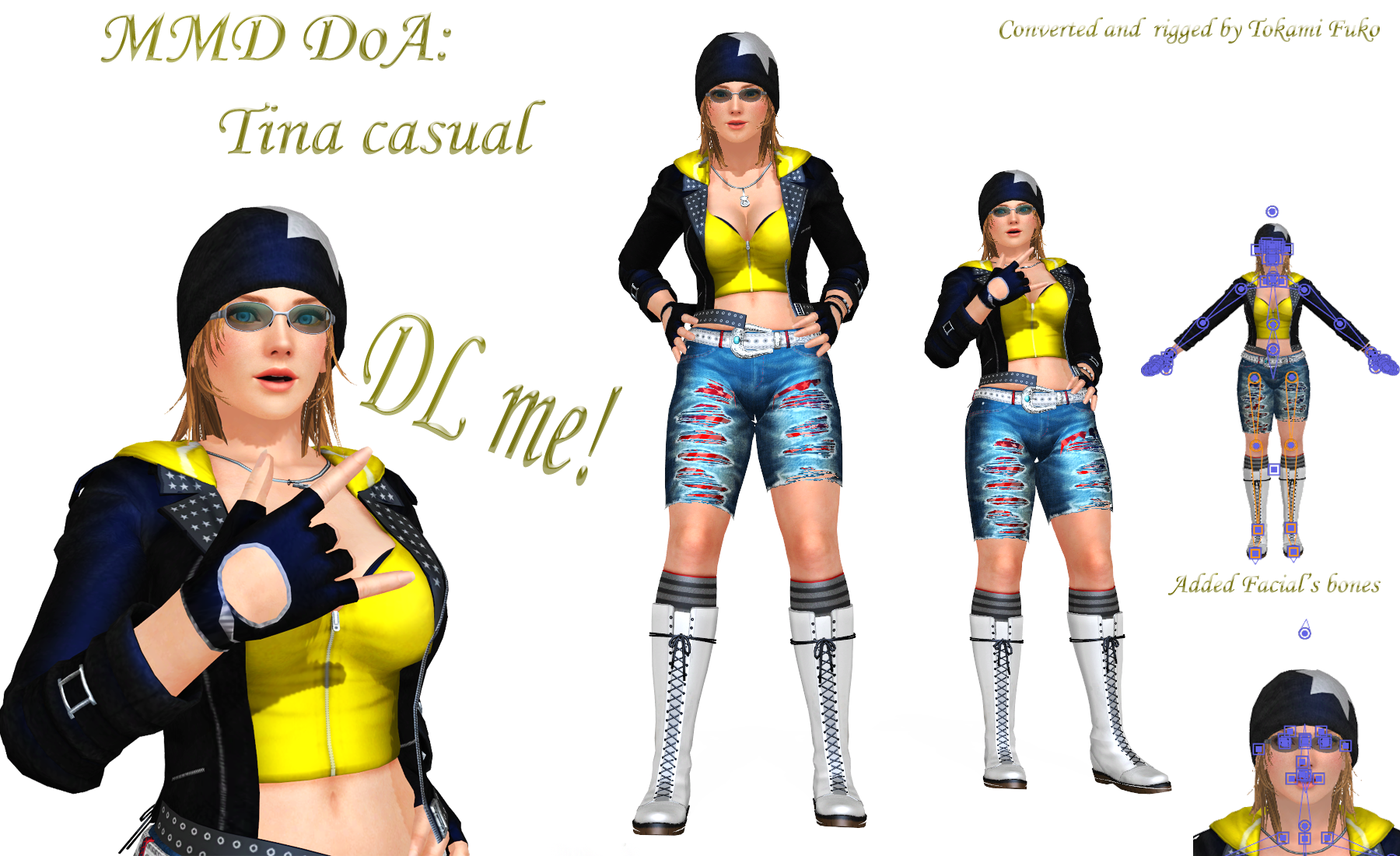 MMD DoA: Tina casual by Tokami-Fuko on DeviantArt