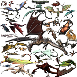 CAoA Nightsnagger dragon pack PNG/XPS/MMD