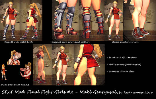 SFxT Mod: Final Fight Girls #2 - Maki Genryusai