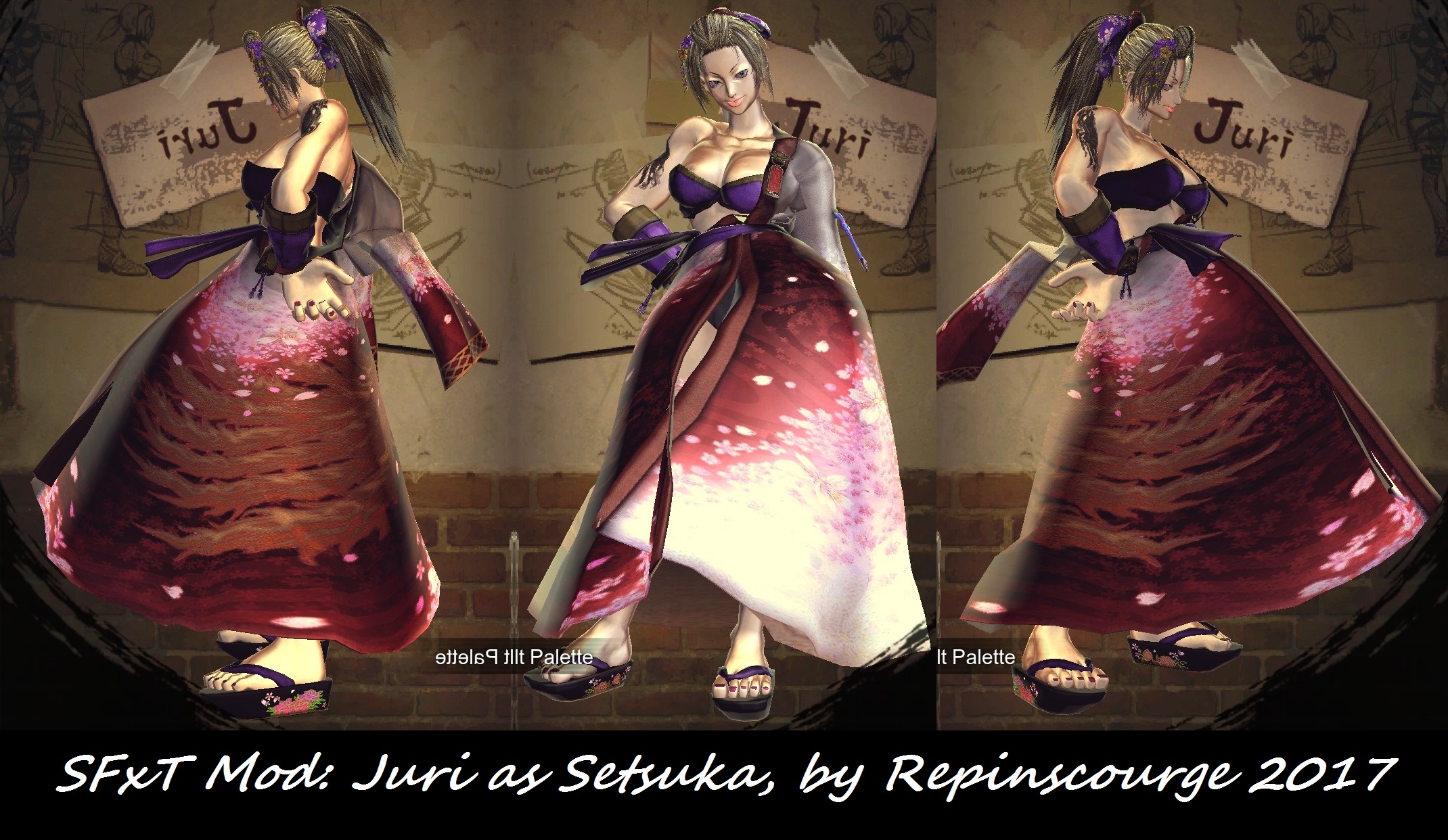 SFxT Mod: Juri as Setsuka (SCIV)