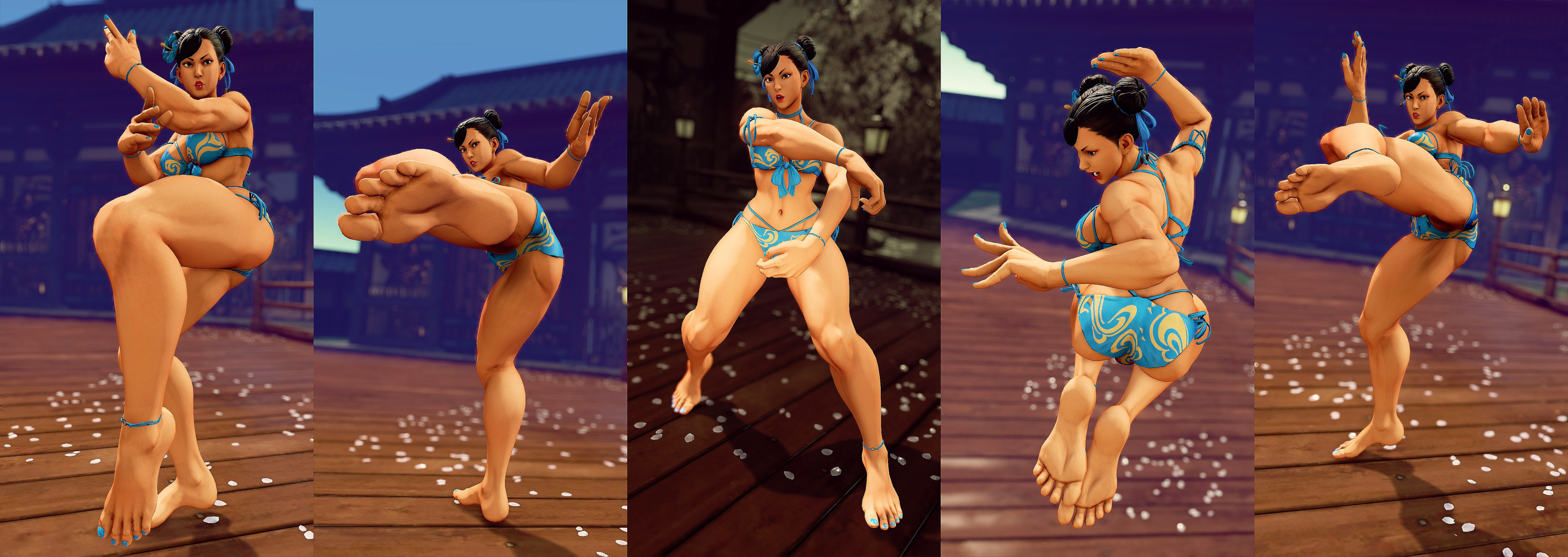 Chun li barefoot