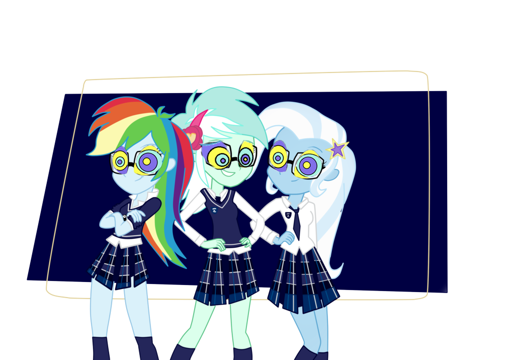 Rainbow Dash Trixie Et Lyra by shadow1333 on DeviantArt