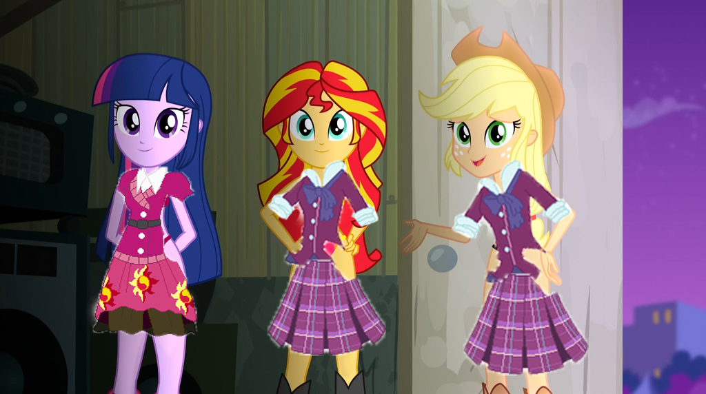 Twilight Sunset Shimmer Et Applejack