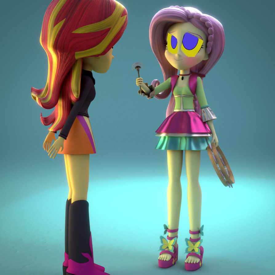 Sunset Shimmer Et Fluttershy Hypno 2 by shadow1333 on DeviantArt