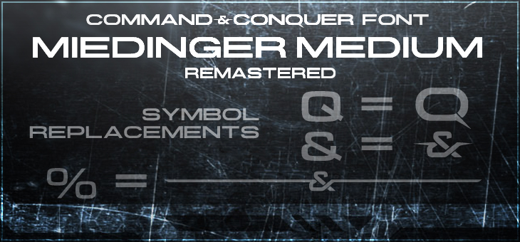 Command and Conquer - logo font