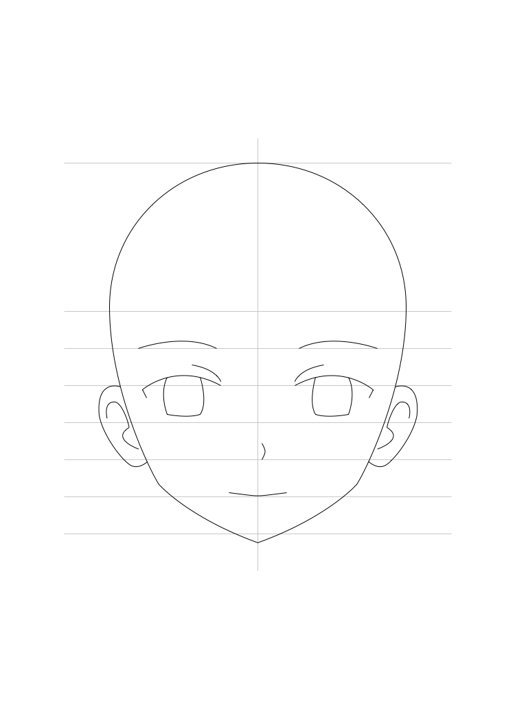 Manga Template - Female Face Front by Art-Land-Squid on DeviantArt