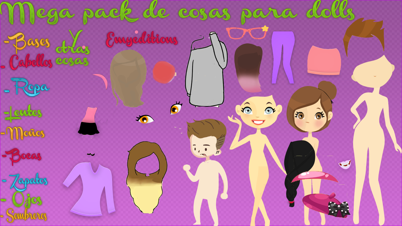 Mega pack de cosas para Dolls