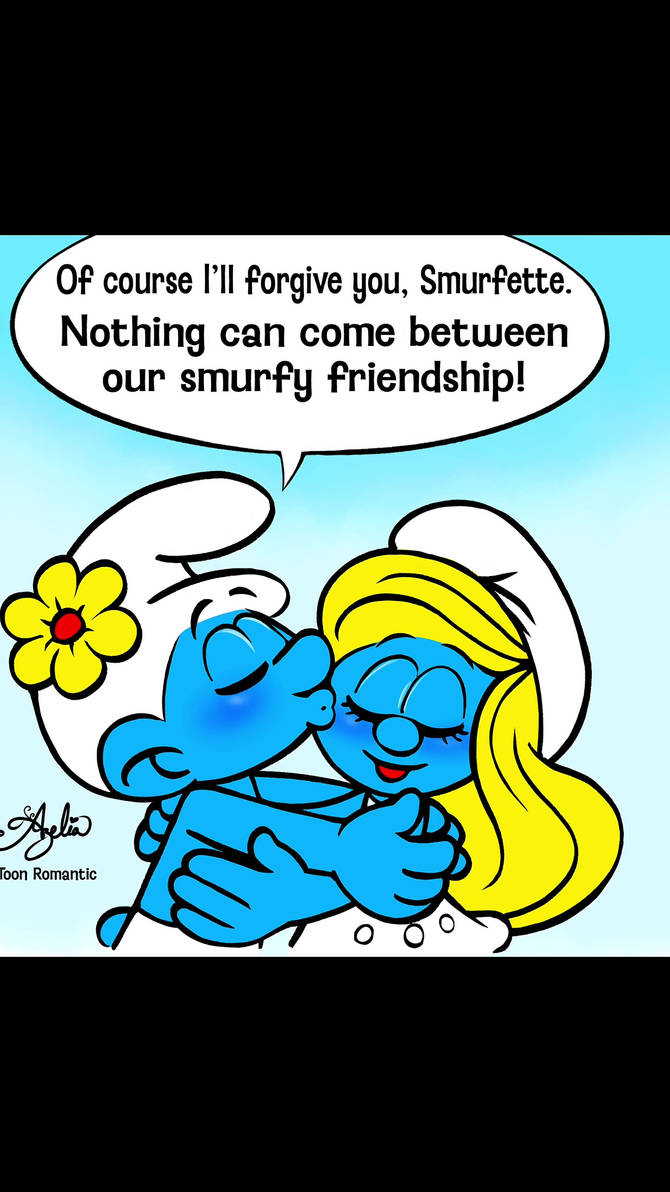 Smurfette apologizes to Vanity Smurf (comic) by Toon-Romantic on DeviantArt