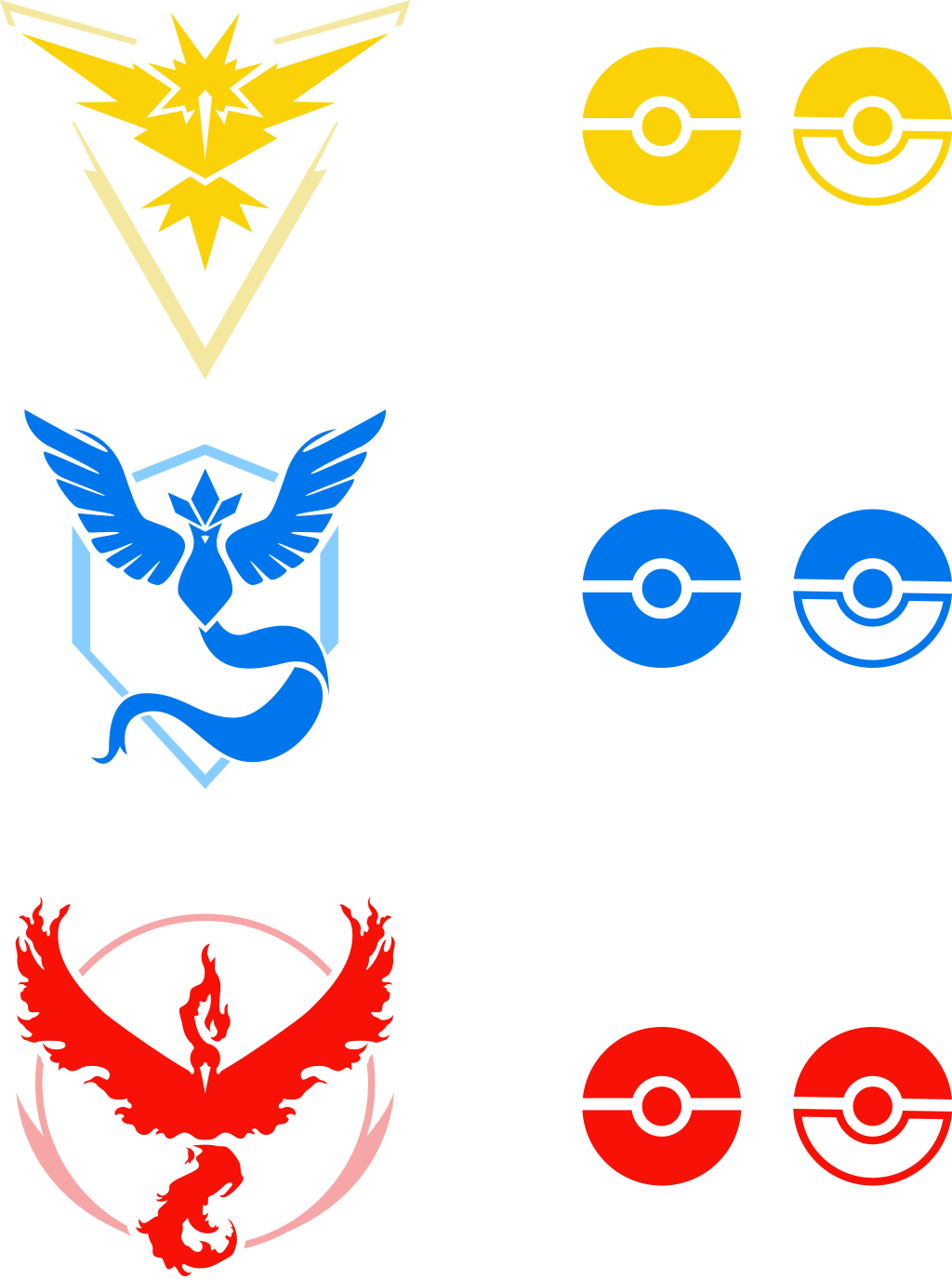 Pokemon Go Team Logos By Rariedash On Deviantart