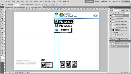 Windows Games DVD Cover .psd Template