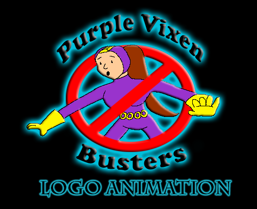 purple vixen busters logo animation